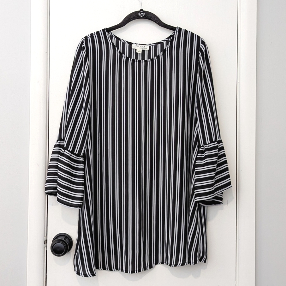 Tacera Striped Maternity Top